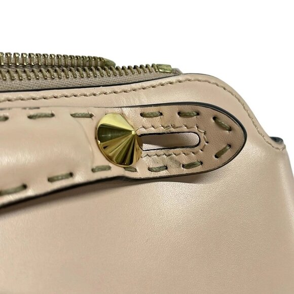 Auth FENDI By The Way 8BL146 Pink Beige Leather - Handbag - Picture 12 of 16